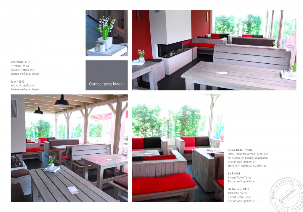 Outdoormöbel, Terassenmöbel, Bauholzmöbel, Outdoorbestuhlung