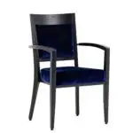 12882 Restaurantstuhl Frieda mit Armlehnen stapelbar Schniedersitzt Möble für gute Gäste