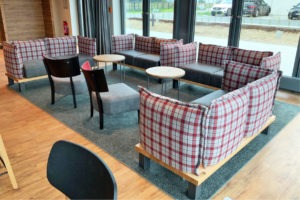 Kantine, Gemeinschaftsverpflegung Mitarbeiterrestaurant Woolworth Unna Lounge Bereich Stuhlfabrik Schnieder Möbel