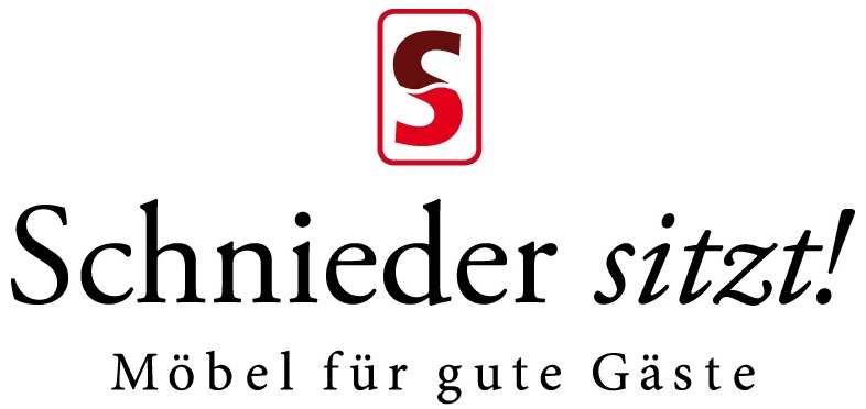 Logo SChniedersitzt Möbel für gute Gäste, Stuhlfabrik Schnieder Lüdinghausen Gastronomiemöbel