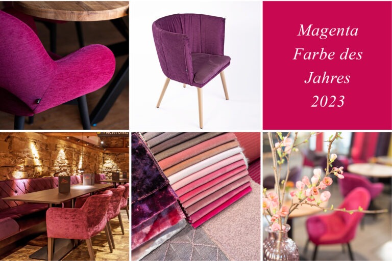 Möbel für gute Gäste, Magenta die Farbe des Jahres 2023