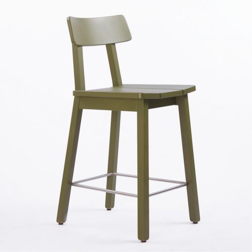 Barhocker Arne 10272-A Sitzhöhe 65 cm, Buche Beizfarbton Laubgrün, Schniedersitzt Möbel für gute Gäste