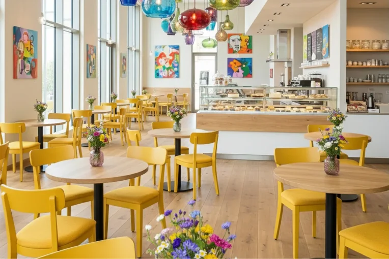 Café Einrichtung Stuhl Frankfurter Schniedersitzt2