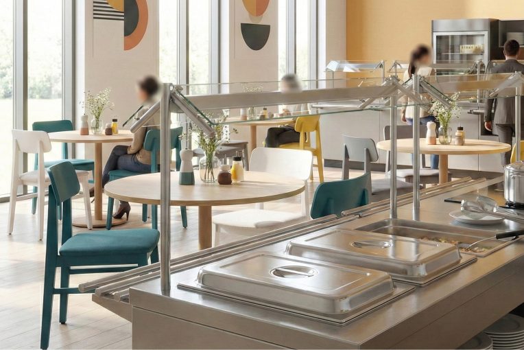 Einrichtung Kantine Planung Stuhl Linus Schniedersitzt Möbel für gute Gäste