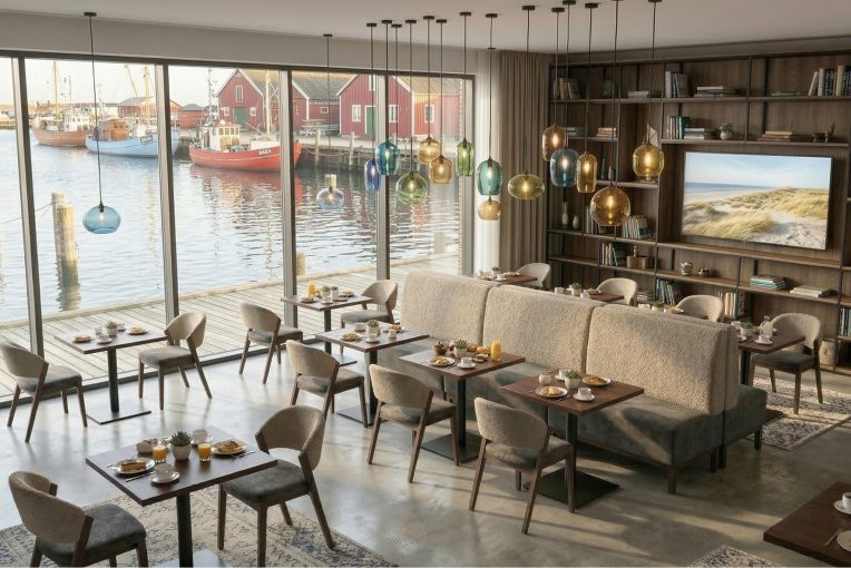 Hoteleinrichtung Frühstücksraum Stuhl Constantin Schniedersitzt_2