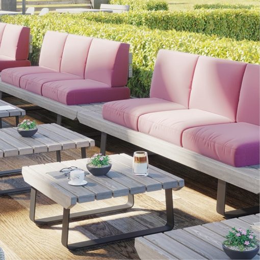 Lounge-Tisch Terrassenmöbel Seire Osis, Gartenbänke Sofa Tische Outdoor Möbel
