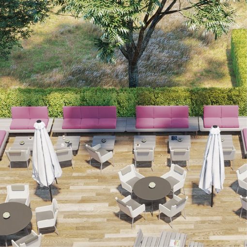 Lounge-Tisch Terrassenmöbel Seire Osis, Gartenbänke Sofa Tische Outdoor Möbel