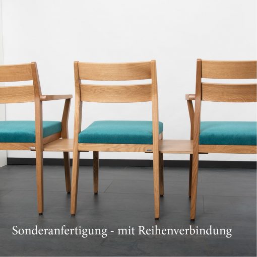 Stapelstuhl Jakob mit Reihenverbindung Einrichtung Kirche Stuhlfabrik Schnieder Objekteinrichtung