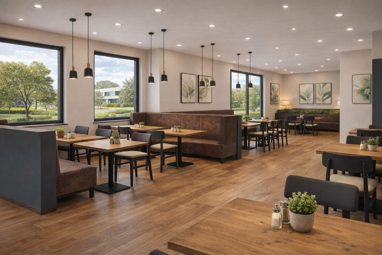 Stuhl Linus Pausenraum Kantine Schniedersitzt