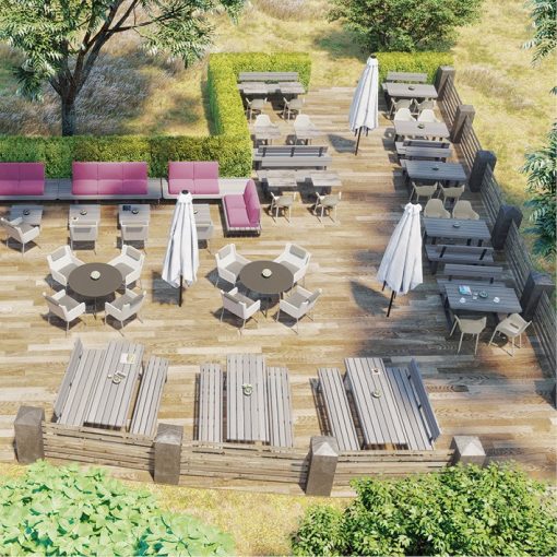 Tisch Terrassenmöbel Seire Osis, Gartenbänke Sofa Tische Outdoor Möbel