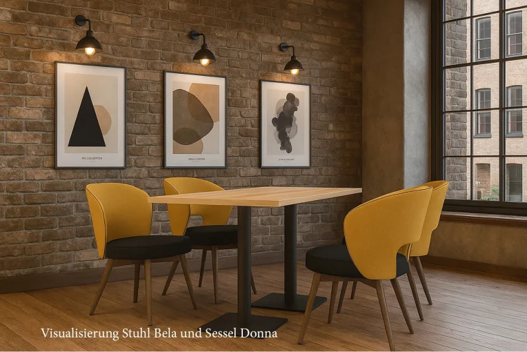 Visualisierung Stuhl Bela und Sessel Donna Schniedersitzt Möbel für gute Gäste2