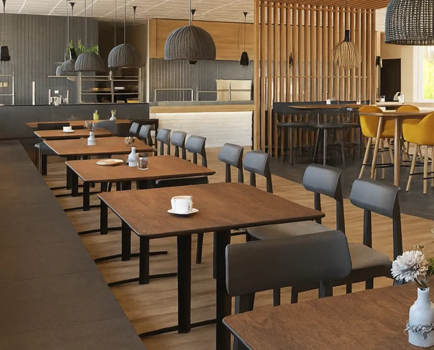 Visualisierung Stuhl Linus Einrichtung Mitarbeiterrestaurant