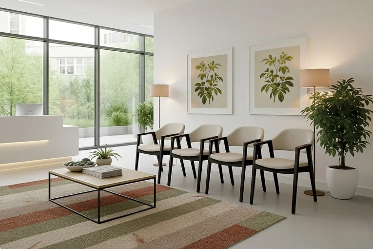 Wartezimmer Arztpraxis KI Schniedersitzt 2